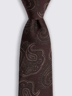 MOSS Shimmer Paisley Tie
