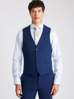 MOSS Slim Slub Suit Waistcoat