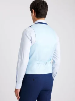 MOSS Slim Slub Suit Waistcoat