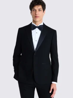 MOSS Slim Wool Notch Lapel Tuxedo Suit Jacket