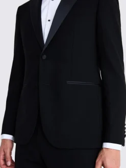 MOSS Slim Wool Notch Lapel Tuxedo Suit Jacket