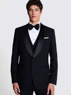 MOSS Tailored Fit smokingjas met sjaalkraag
