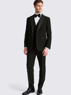 MOSS Tailored Peak Lapel Wool Tuxedo Suit Jacket
