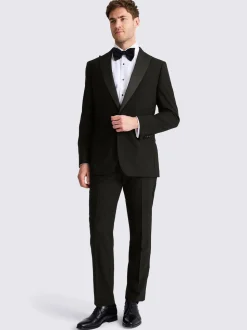 MOSS Tailored Peak Lapel Wool Tuxedo Suit Jacket