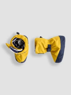 Mosterdgeel - Jojo Maman Bébé - Waterdichte babylaarsjes met fleece voering