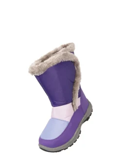 Mountain Warehouse Caribou kindersneeuwlaarzen met netbont en sherpa voering