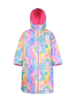 Mountain Warehouse Tidal bedrukte waterdichte omkleedjas voor kinderen