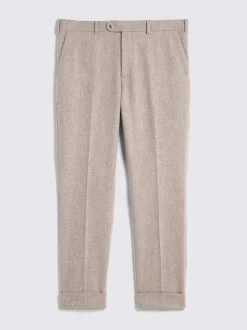 Moutkleurig - MOSS Flannel Trousers