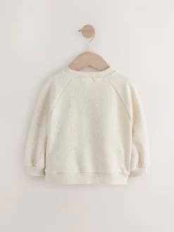 Moutkleurig - Sweatshirt met ronde hals (3 mnd-7 jr)