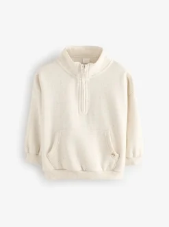 Moutkleurig - Sweatshirt met kwartrits (3mnd -7jr)