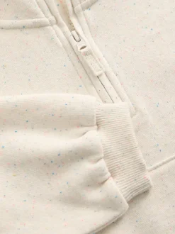 Moutkleurig - Sweatshirt met kwartrits (3mnd -7jr)