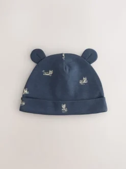Multi - 4 -delige babyset van muts en slabbetjes (0-18mnd)