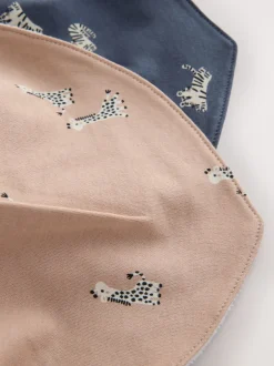 Multi - 4 -delige babyset van muts en slabbetjes (0-18mnd)