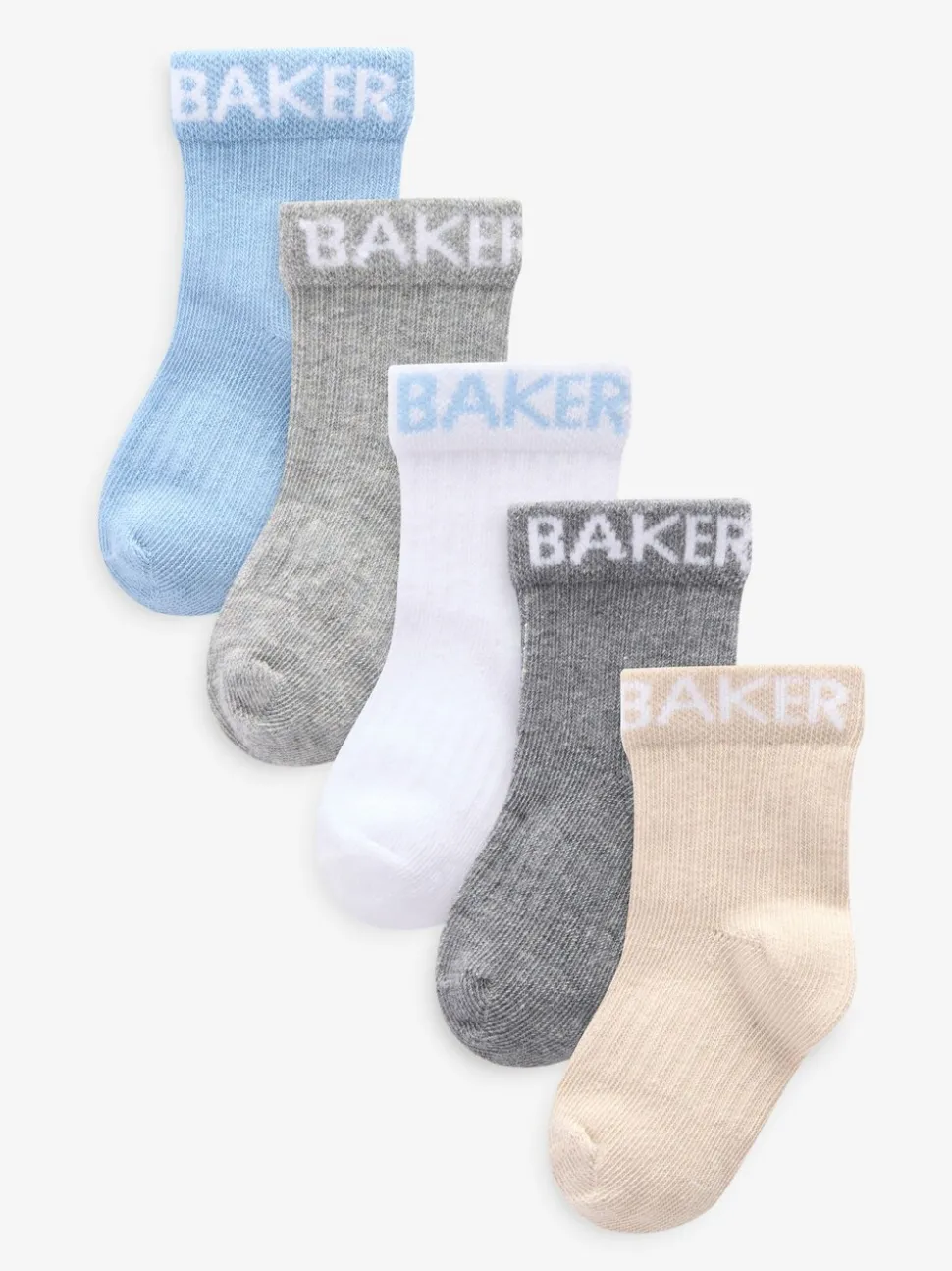 Multi - Baker by Ted Baker babysokken verpakking van 5