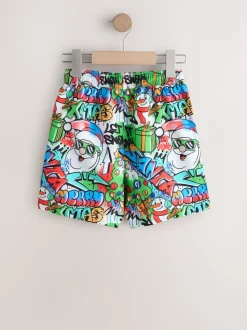 Multi - Christmas Swim Shorts (3-16yrs)