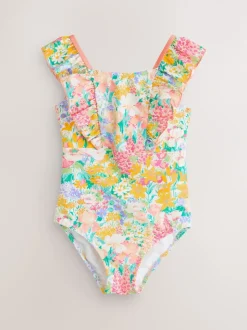Multi - Laura Ashley Frill Detail Swimsuit