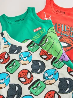 Multi - Marvel 100% katoenen vests 3 pack (1,5-12jaar)