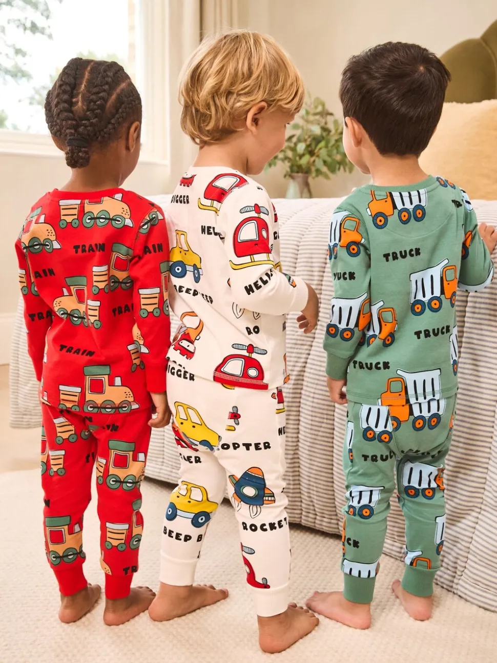 Multi - Mini Knusse Pyjama's 3 Set (9mnd-10jr)