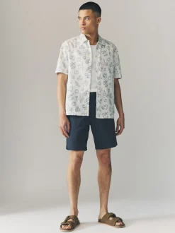 Multi - Ruimvallende pasvorm. - Set van 4 chinoshorts met stretch