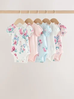 Multi - Set van 5 babyrompertjes met korte mouwen