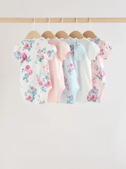 Multi - Set van 5 babyrompertjes met korte mouwen