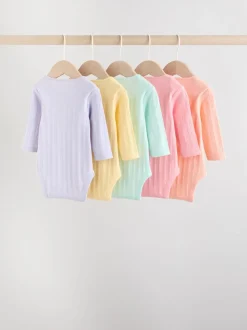 Multi - Set van 5 babyrompertjes met lange mouwen
