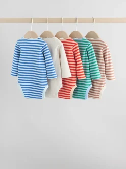 Multi - Set van 5 rompers met lange mouwen