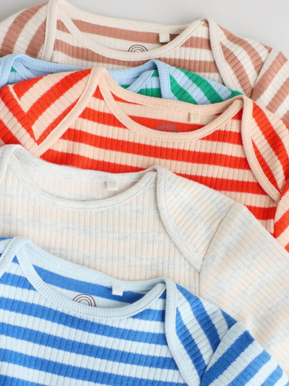 Multi - Set van 5 rompers met lange mouwen