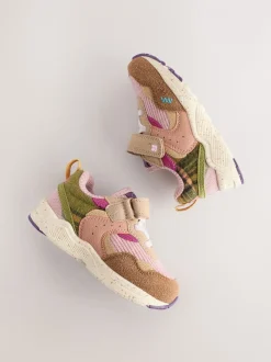 Multi - Sneakers met elastische veters en klittenbandsluiting
