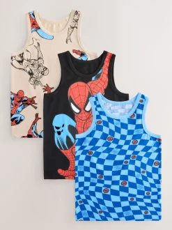 Multi - Spiderman hemdjes 3 stuks (1,5-10jr)