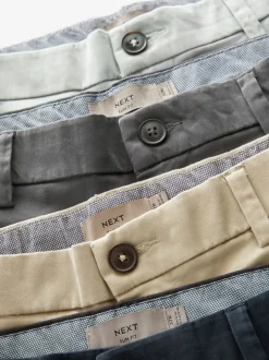 Multi - Straight fit - Set van 4 chinoshorts met stretch