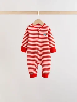 Multi - Two Way Zip Baby Sleepsuit 5 Pack (0mths-3yrs)