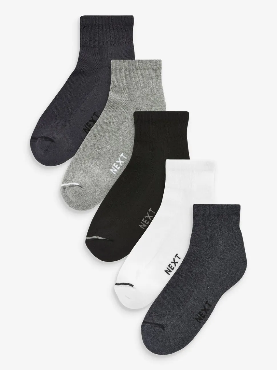 Multi - Verpakking van 5 - Halfhoge sneakersokken met demping
