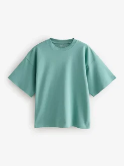Multi - Verpakking van 5 100% katoenen boxy T-shirts met korte mouwen