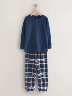 Multi - Verpakking van 3 geweven geruite pyjama's (3-16 jr)