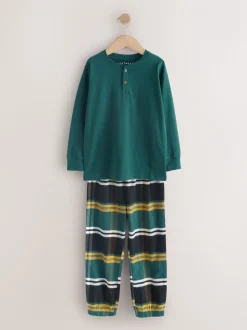 Multi - Verpakking van 3 geweven geruite pyjama's (3-16 jr)