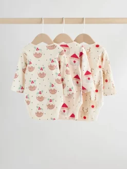 Multi - Verpakking van 3 Kerstmis Baby Bodysuits