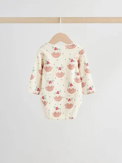 Multi - Verpakking van 3 Kerstmis Baby Bodysuits