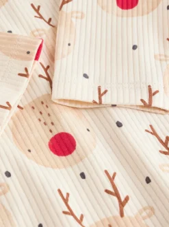 Multi - Verpakking van 3 Kerstmis Baby Bodysuits