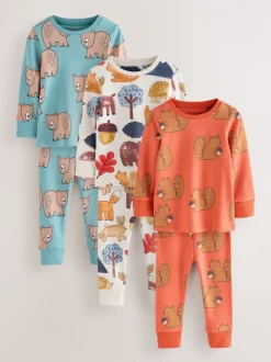 Multi - Verpakking van 3 knusse pyjama's (9 mnd-8 jr)