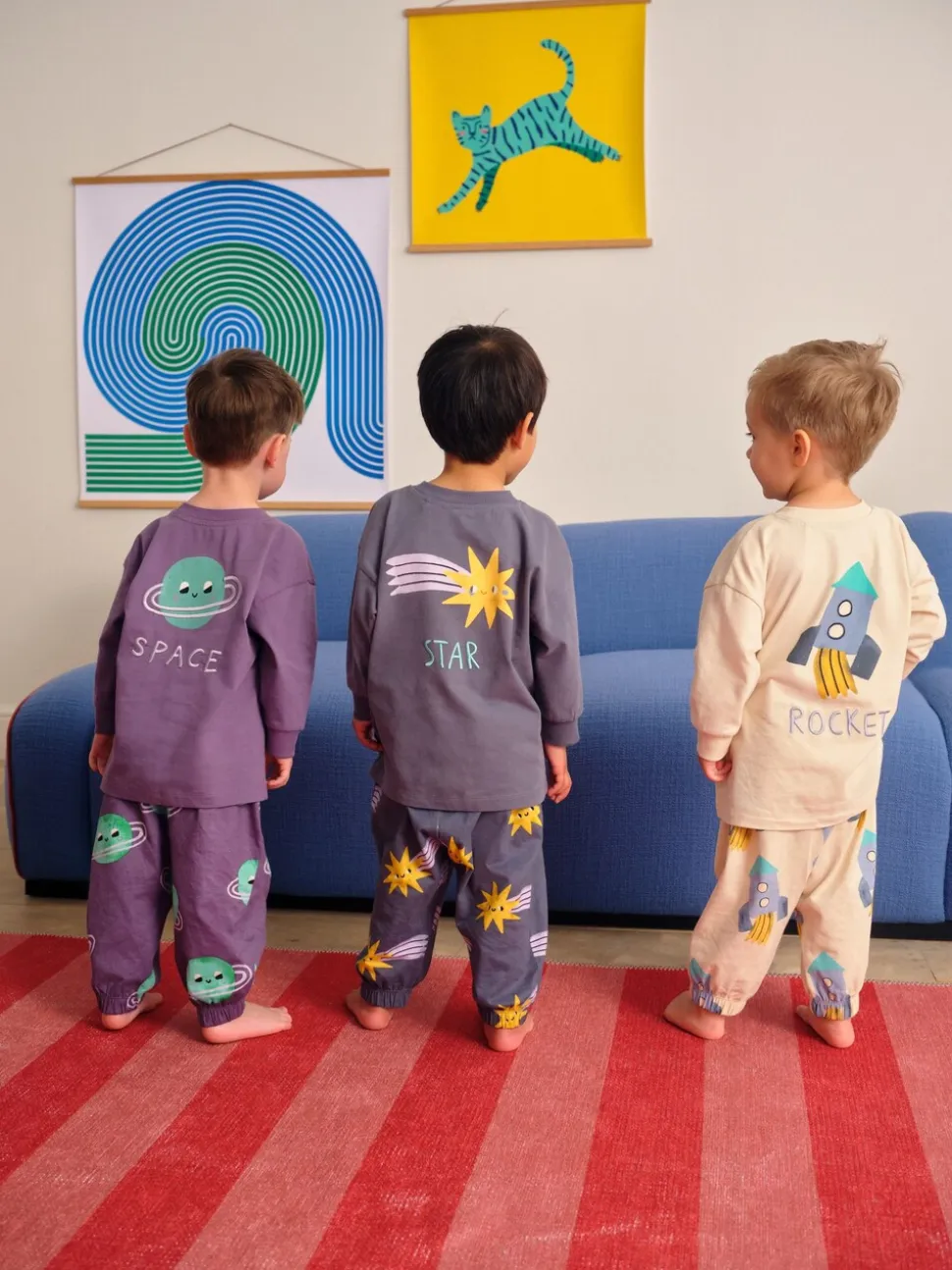Multi - Verpakking van 3 oversized pyjama's 3 (9mnd -10jr)
