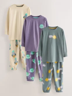 Multi - Verpakking van 3 oversized pyjama's 3 (9mnd -10jr)
