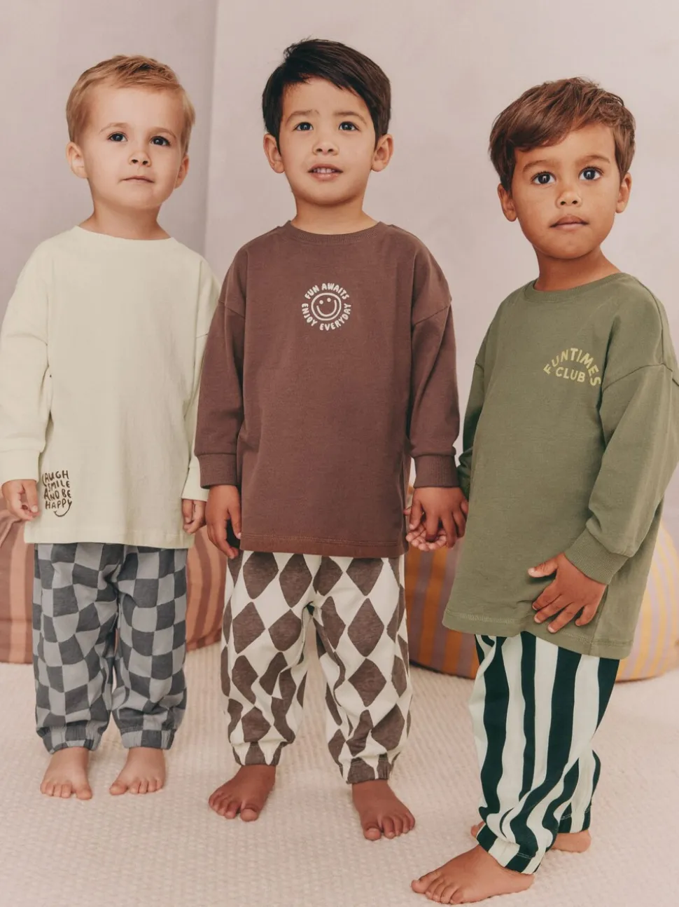 Multi - Verpakking van 3 oversized pyjama's 3 (9mnd -10jr)