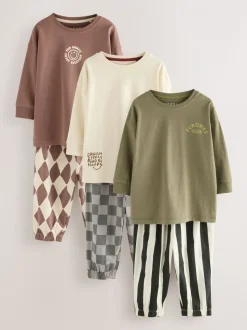 Multi - Verpakking van 3 oversized pyjama's 3 (9mnd -10jr)