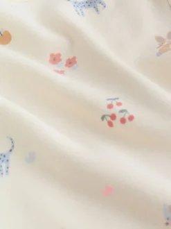 Multi Pastel Character - 7 Babyrompertjes met korte mouwen