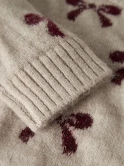 Name It Bow Detail Knitted Jumper