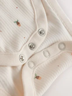 Naturel Broderie - Baby tuinbroek en bodysuit 2 -delige set (0mnd -2jr)