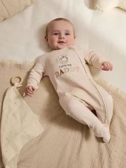 Naturel I Love My Daddy - Babypyjama met tweewegrits (0-18mnd)