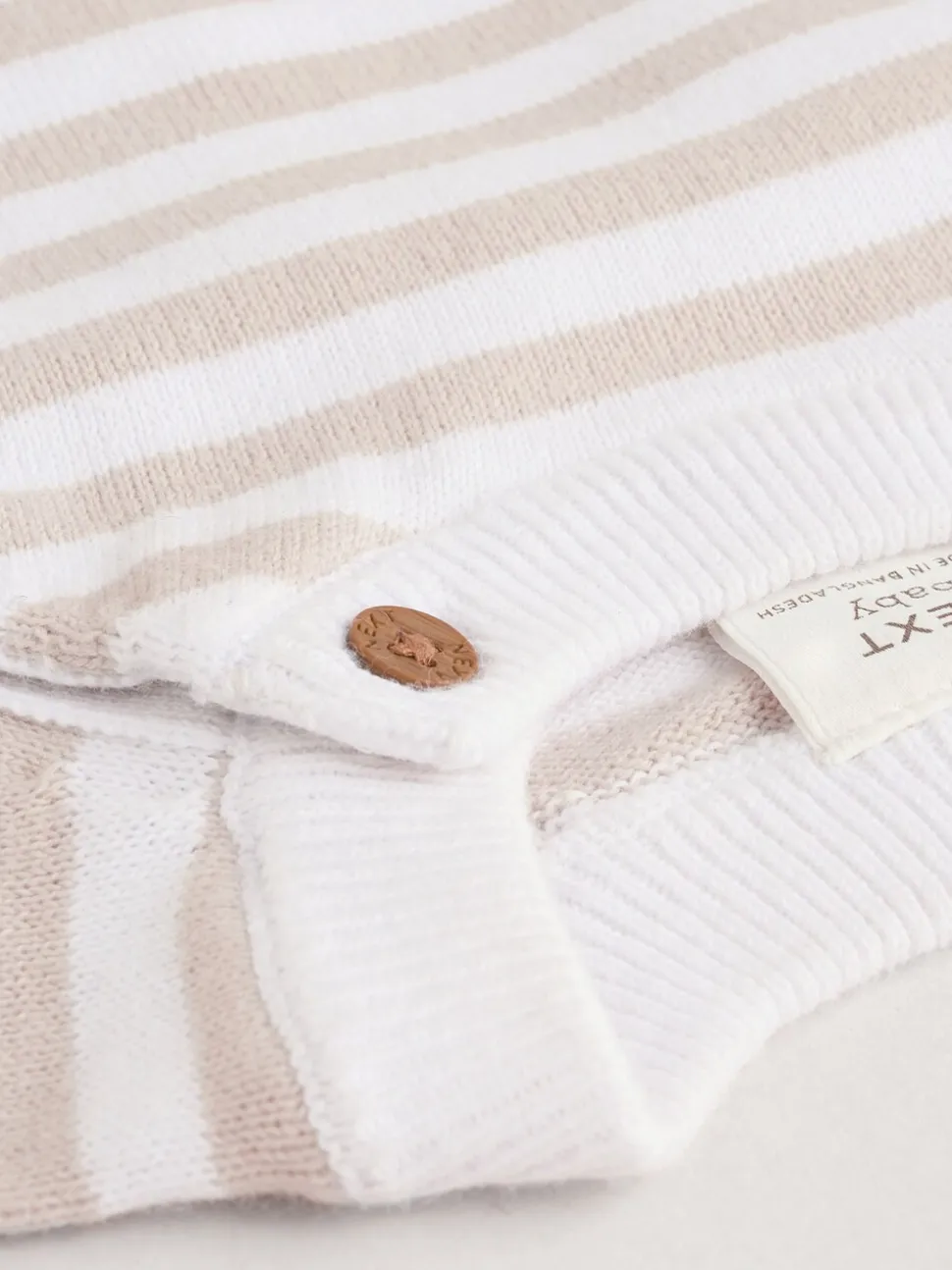 Naturel met strepen - Gebreide top- en leggingset (0 mnd - 2 jr)