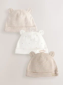 Naturel Milk Club - Baby Beanies 3 Pack (0-12mths)